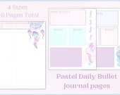 Daily Mindfulness Journal | Wellness Journal Pastel Planner Inserts | Gratitude Journal