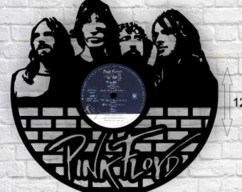 Pink Floyd Vinyl Record Clock Rock Music Wall Art Rock Band Handmade Clock Nick Mason Vintage Clock Wall Accessories Gifts for men Pink Floyd Vinyl Record Clock Rock Music Wall Art Rock Band Handmade Clock Nick Mason Vintage Clock Wall Accessories Gifts for men