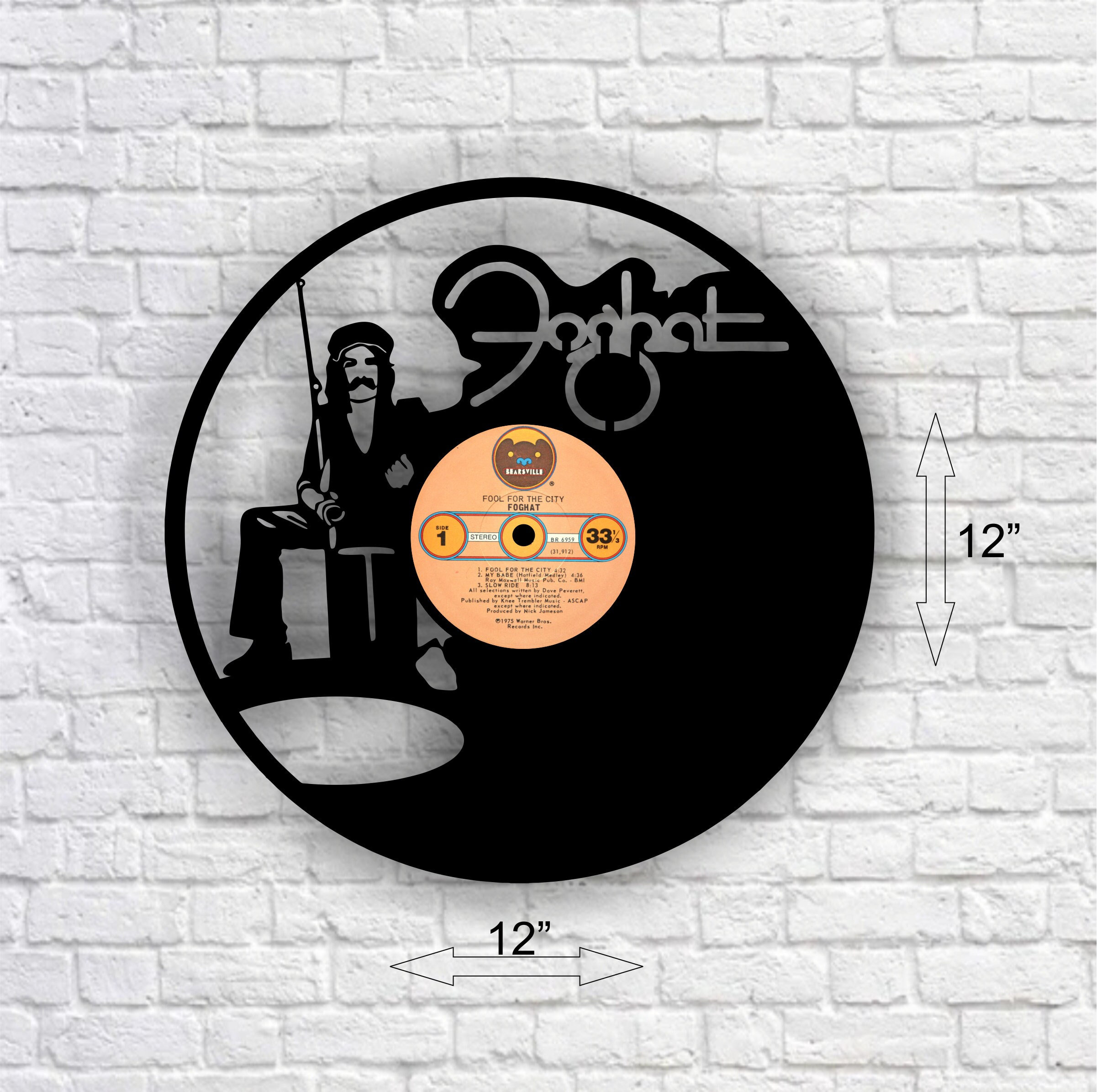 Foghat Fool for the City Laser Cut Vinyl Record Art Etsy