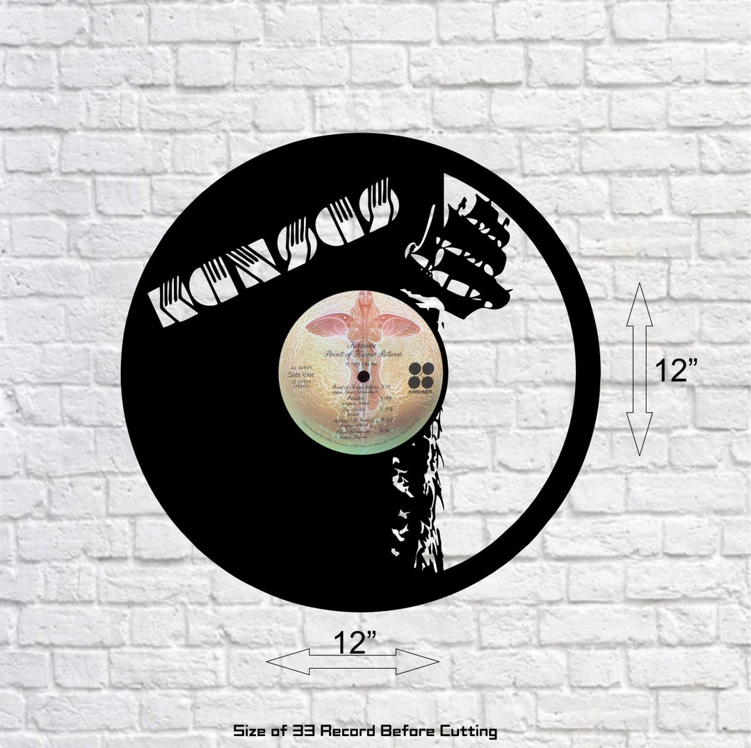 Kansas Laser Cut Vinyl Record Art Record Cutout Wall Art Etsy