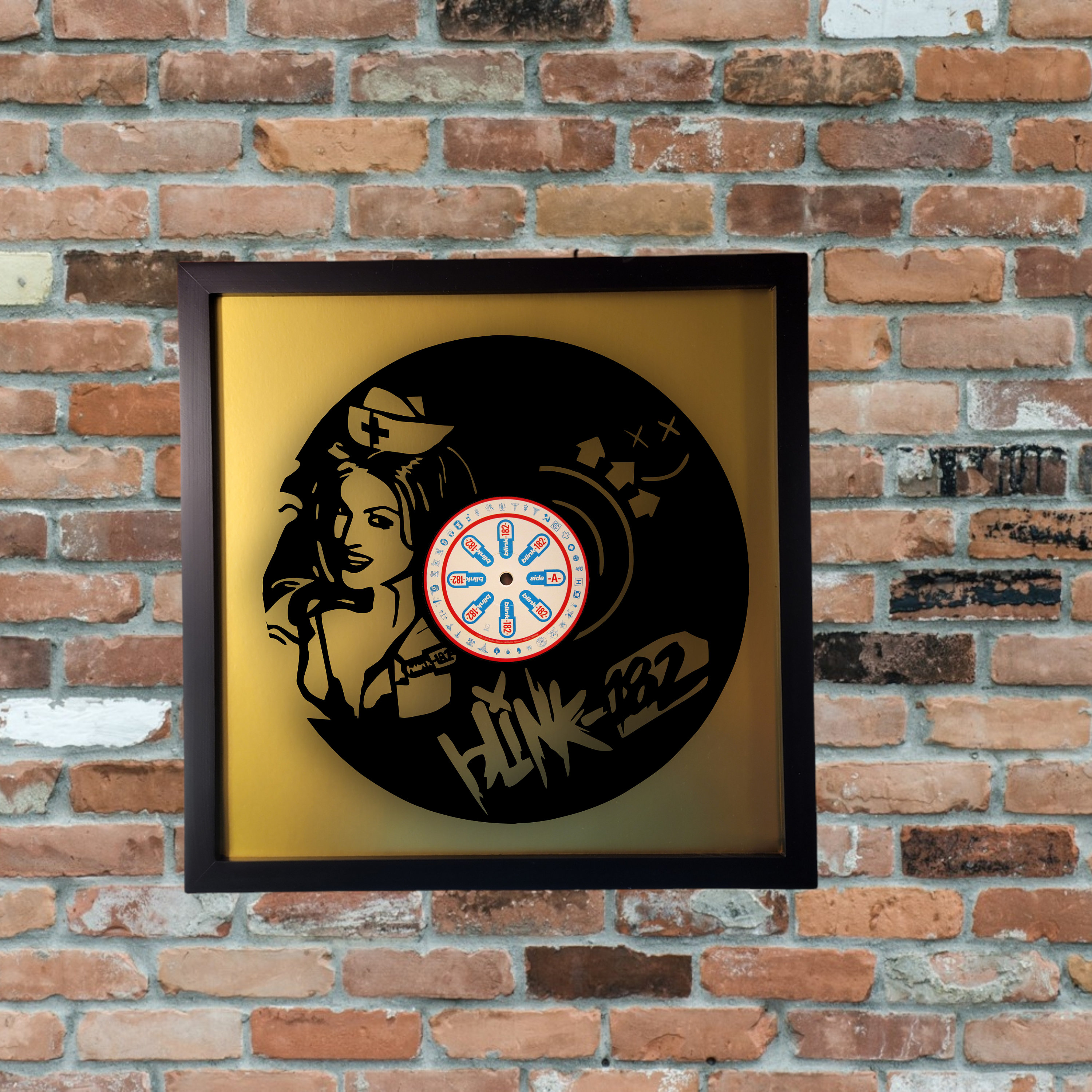 Blink 182 Infermiera Arte del disco in vinile tagliato al laser Ritaglio  del disco Arte della parete Decorazione della stanza Regali musicali per  ogni occasione Spedizione gratuita -  Italia