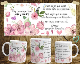 Diseños para sublimar Tazas Pack 134 - Flores multicolor