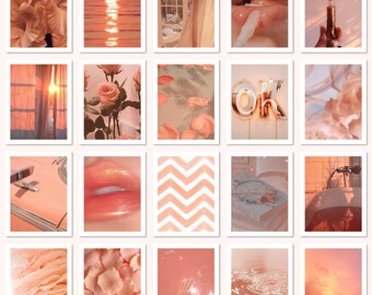 20 pc Peach Photo Collage Set