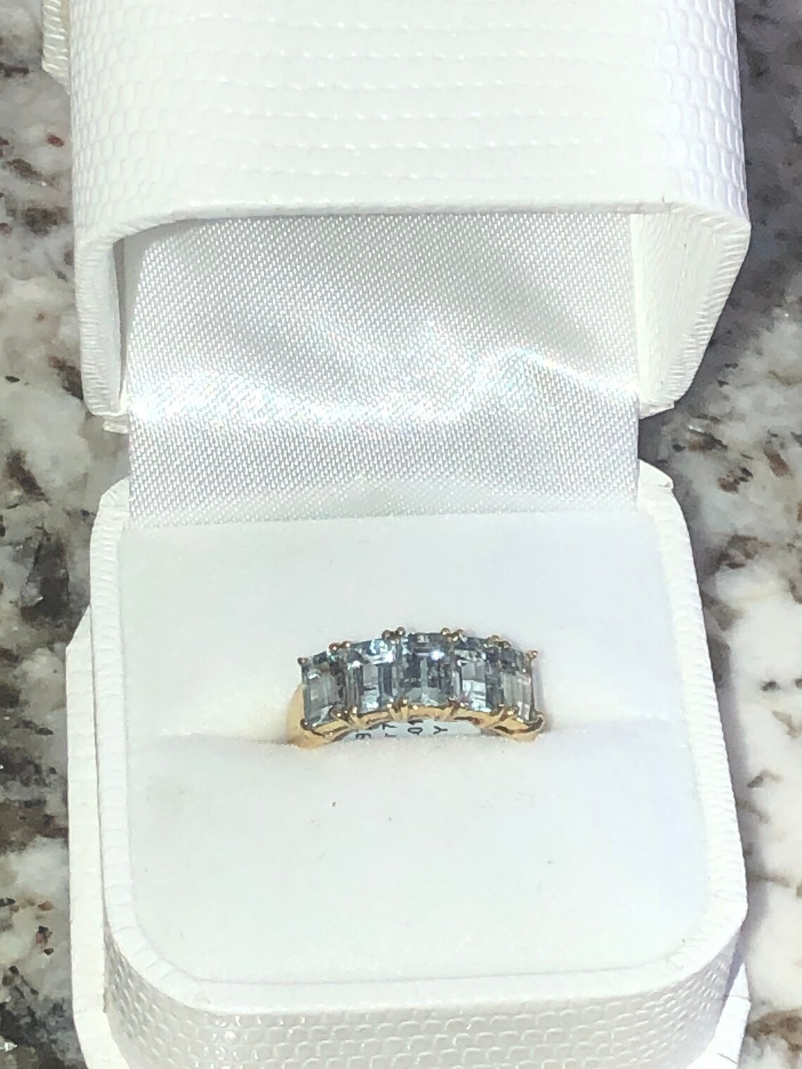 14k yellow gold birthstone ring Etsy