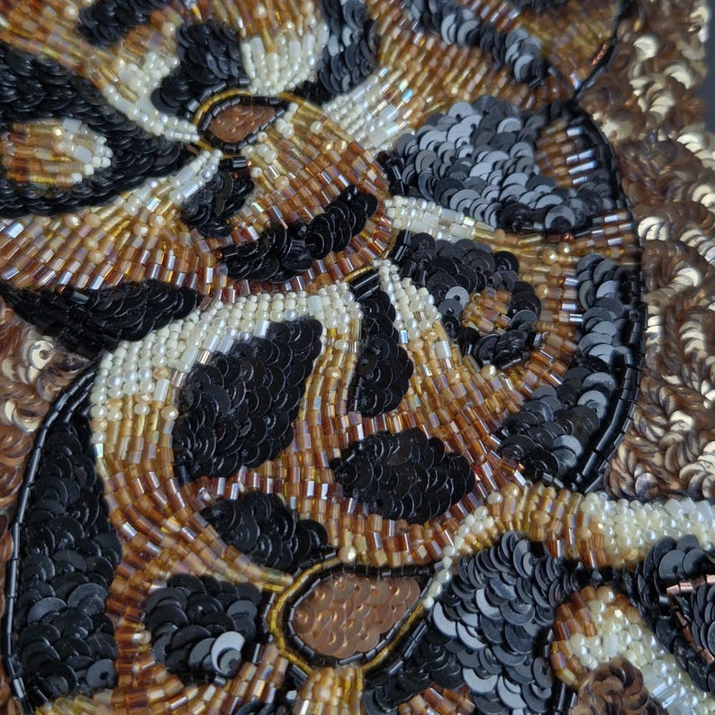 Python handbag. A couture women’s bag, 100% handmade. A handbag made of beads and sequins, custom beaded bag