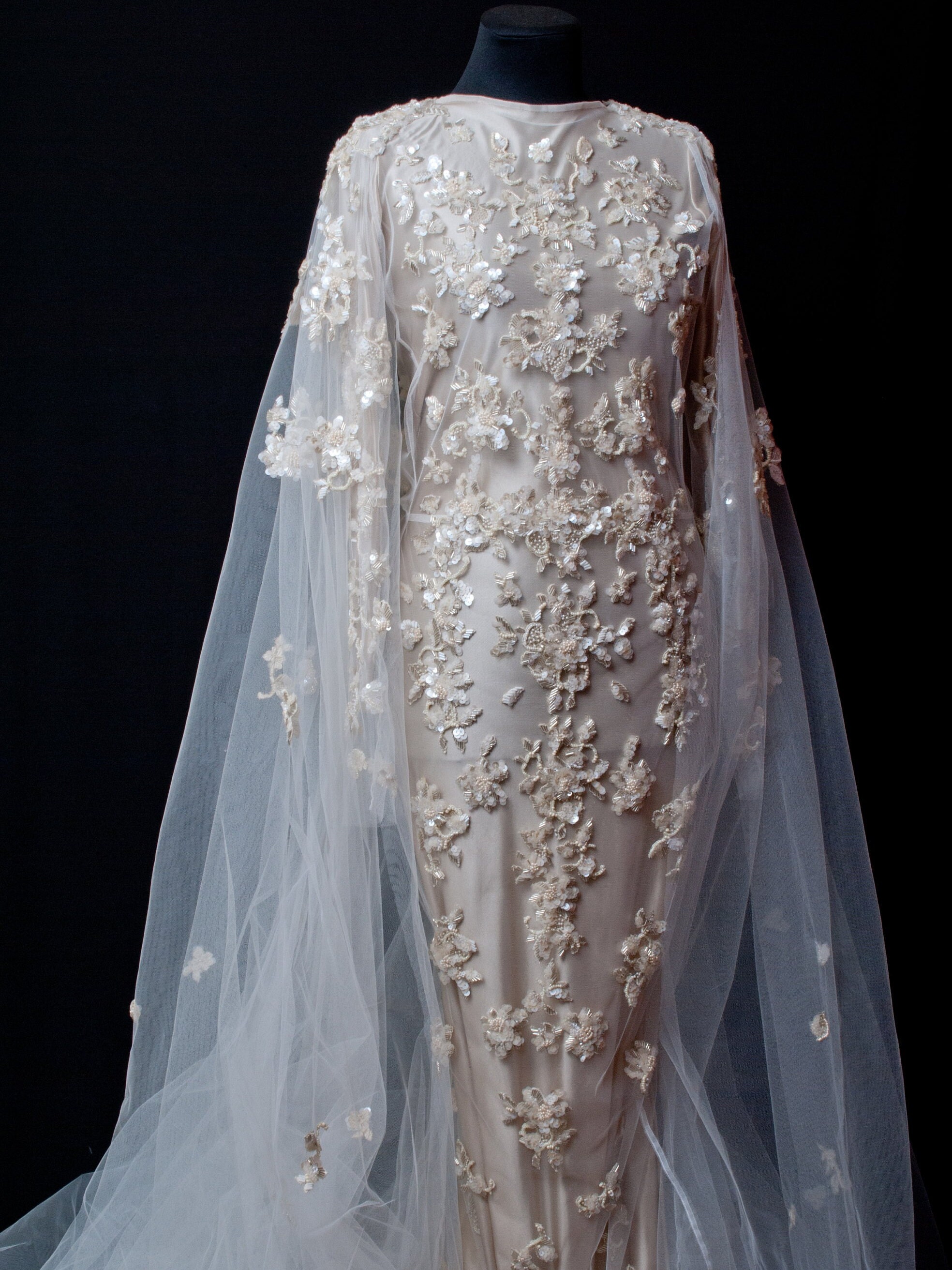 Custom Beaded Dress, Custom Wedding Embroidery, Custom Beaded Clothes ...