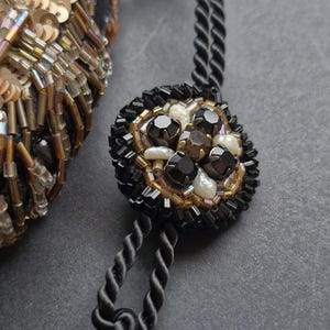 Python handbag. A couture women’s bag, 100% handmade. A handbag made of beads and sequins, custom beaded bag