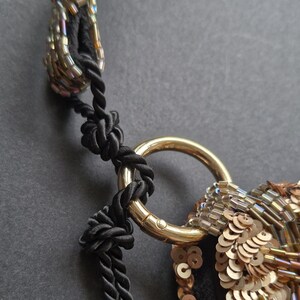 Python handbag. A couture women’s bag, 100% handmade. A handbag made of beads and sequins, custom beaded bag