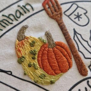 Phenology wheel, an embroidery canvas. Yule, Samhain, Imbolc, Ostra, Wicca. An Embroidery Canvas to Follow the Seasons