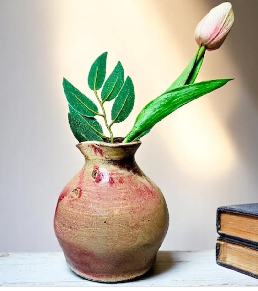 Beautiful Vintage Organic Hand Thrown Pottery Vase/vessel With
