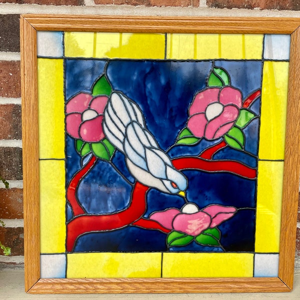 Faux Stained Glass Framed Etsy