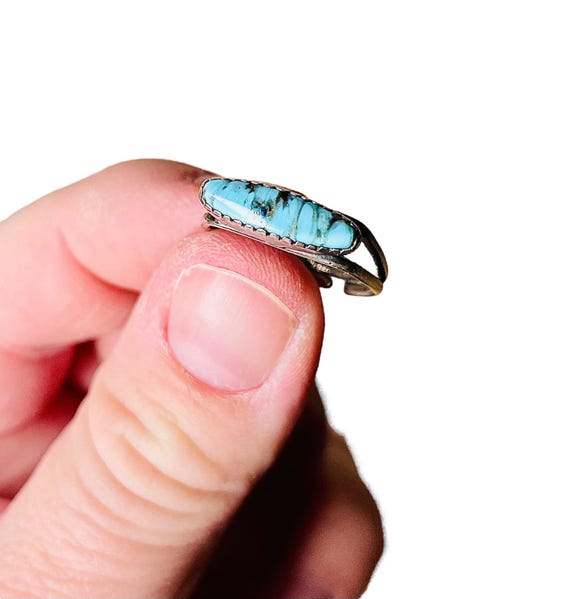 Vintage Sterling Silver Handmade Native American … - image 5