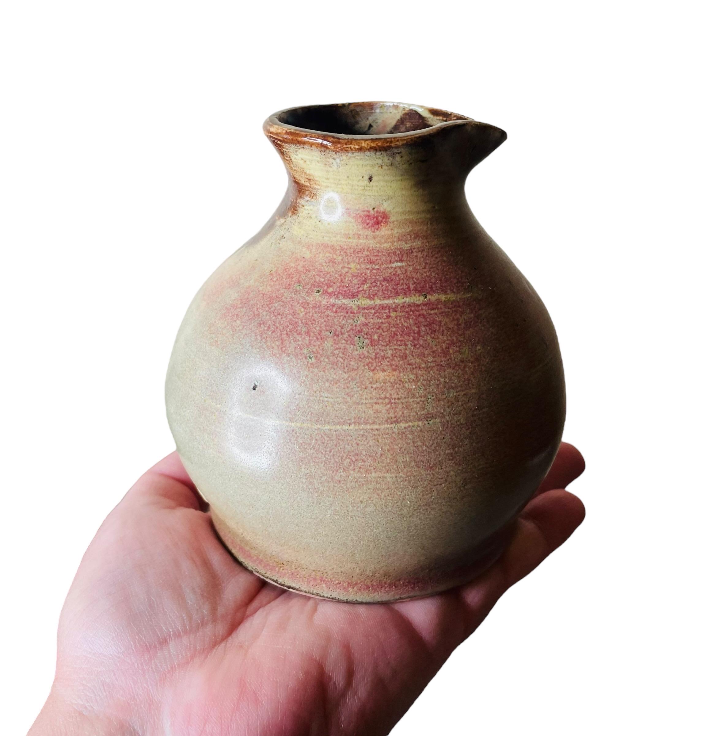 Beautiful Vintage Organic Hand Thrown Pottery Vase/vessel With