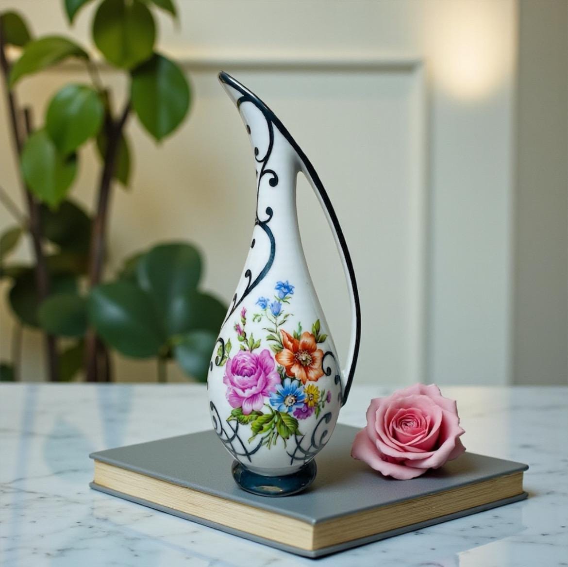 Silver Overlay Porcelain - Etsy