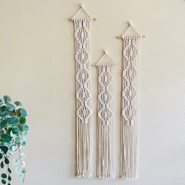 Mini Wall Hanging | Macrame Wall Tapestry | Boho Decorations | Minimal Wall Hanging | Woven Tapestry | Macrame Wall Hanging | Modern Macrame