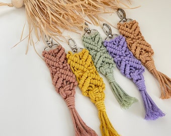 Macrame Keychain | Boho Macrame Keychain | Key Fob | Keychain for Women | Christmas gift