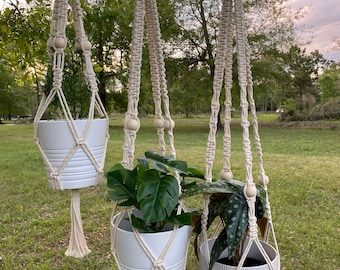 Macrame Plant Hanger | Hanging Planter | Plant Holder | Plant Hanger | Boho Decor | Home Decor | Indoor Planter | Macrame Home Decor