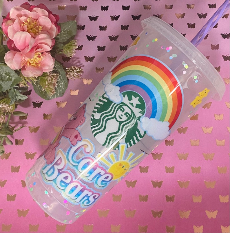 Handmade Bears Inspired Starbucks Tumbler Coated in Epoxy Etsy