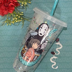 Anime Ghost Spirit Bath House Starbucks Tumbler Coated in Epoxy Resin  | Coffee Cup | Reusable Tumbler