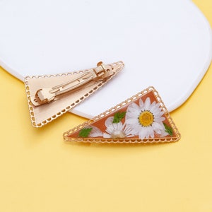 Real Flower Hair Barrette: Handmade Botanical Hair Clip