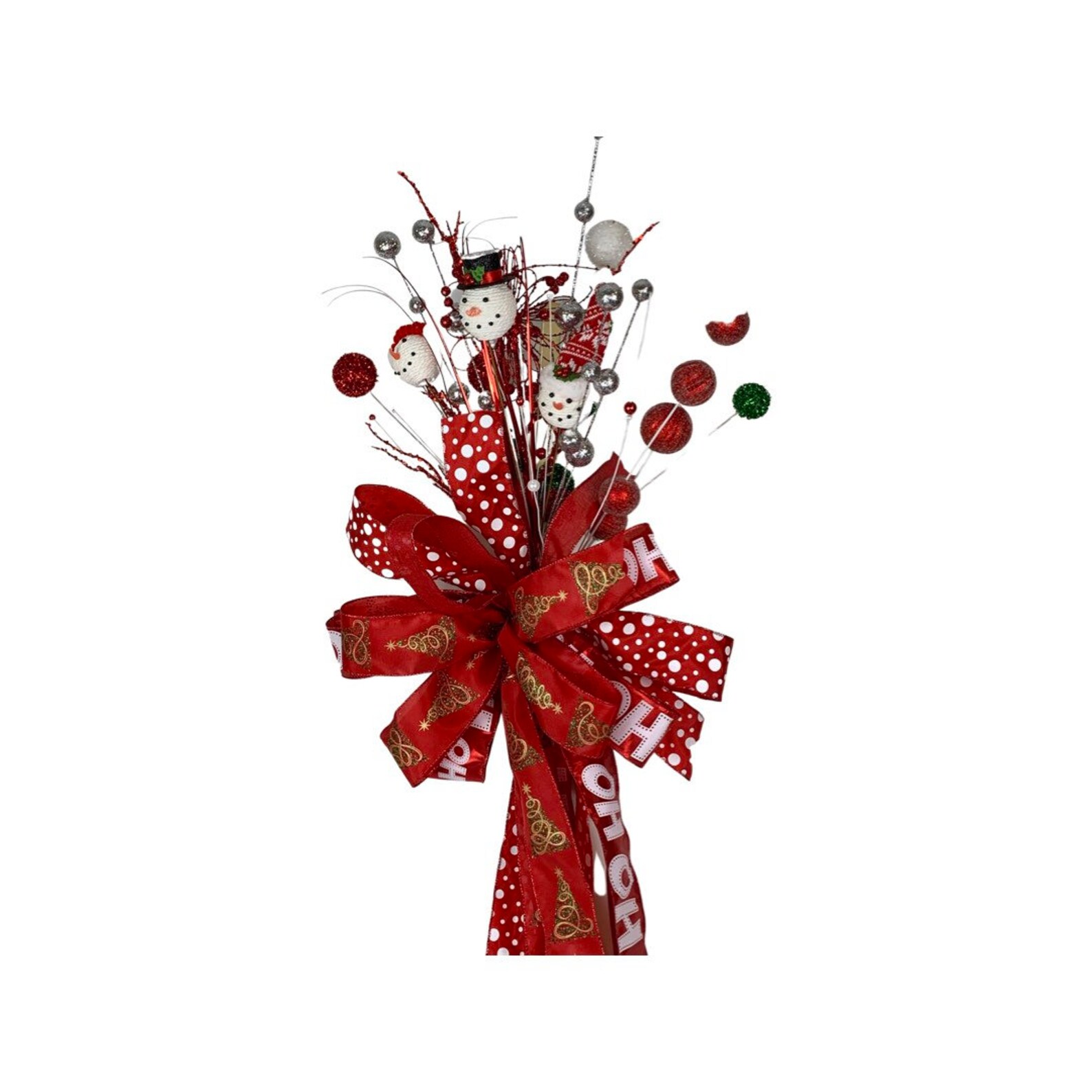 Christmas Tree Topper Tree Topper Red White Christmas Etsy