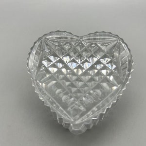 Waterford Crystal Heart Paperweight Signed Faceted Art Deco Mother's Day image 7
