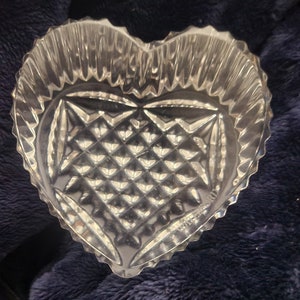 Waterford Crystal Heart presse-papier ondertekend gefacetteerde Art Deco Moederdag afbeelding 2