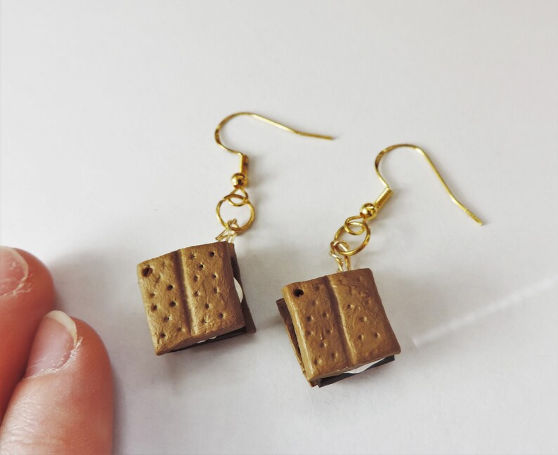Dangle Earrings Handmade Smores