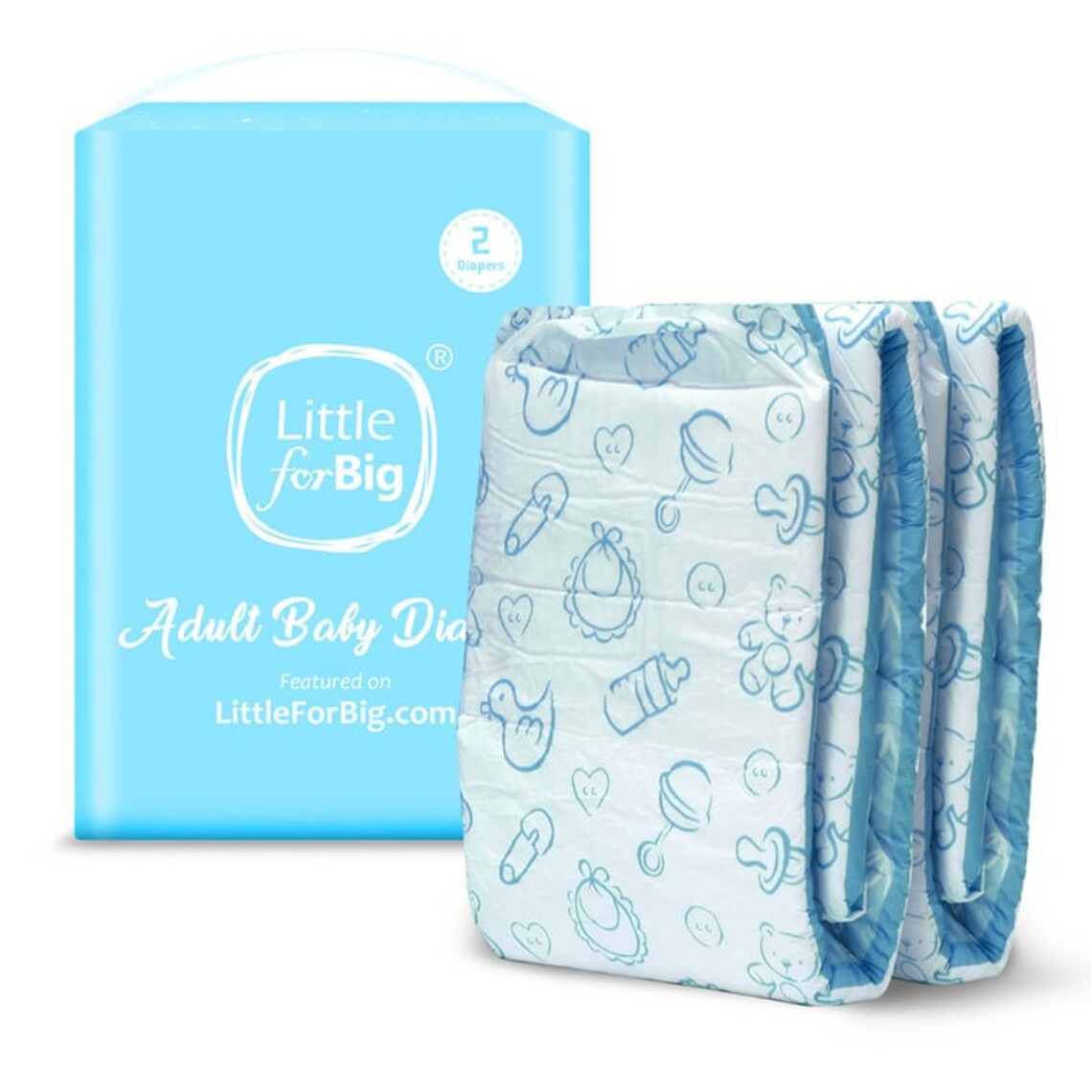 Adult Printed Diapers Nursery Blue Medium 2838 Etsy