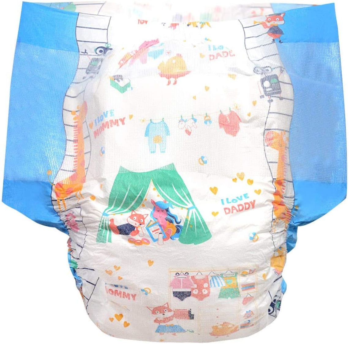 Adult Printed Diapers Rainbow Week Lite Blue MedLrg Etsy