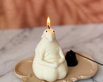 Zhdun Meme Candle - Funny Gift - Homunculus Loxodontus - Snorp Candle - Ждун - Soy Wax Handmade Candle - Free Shipping