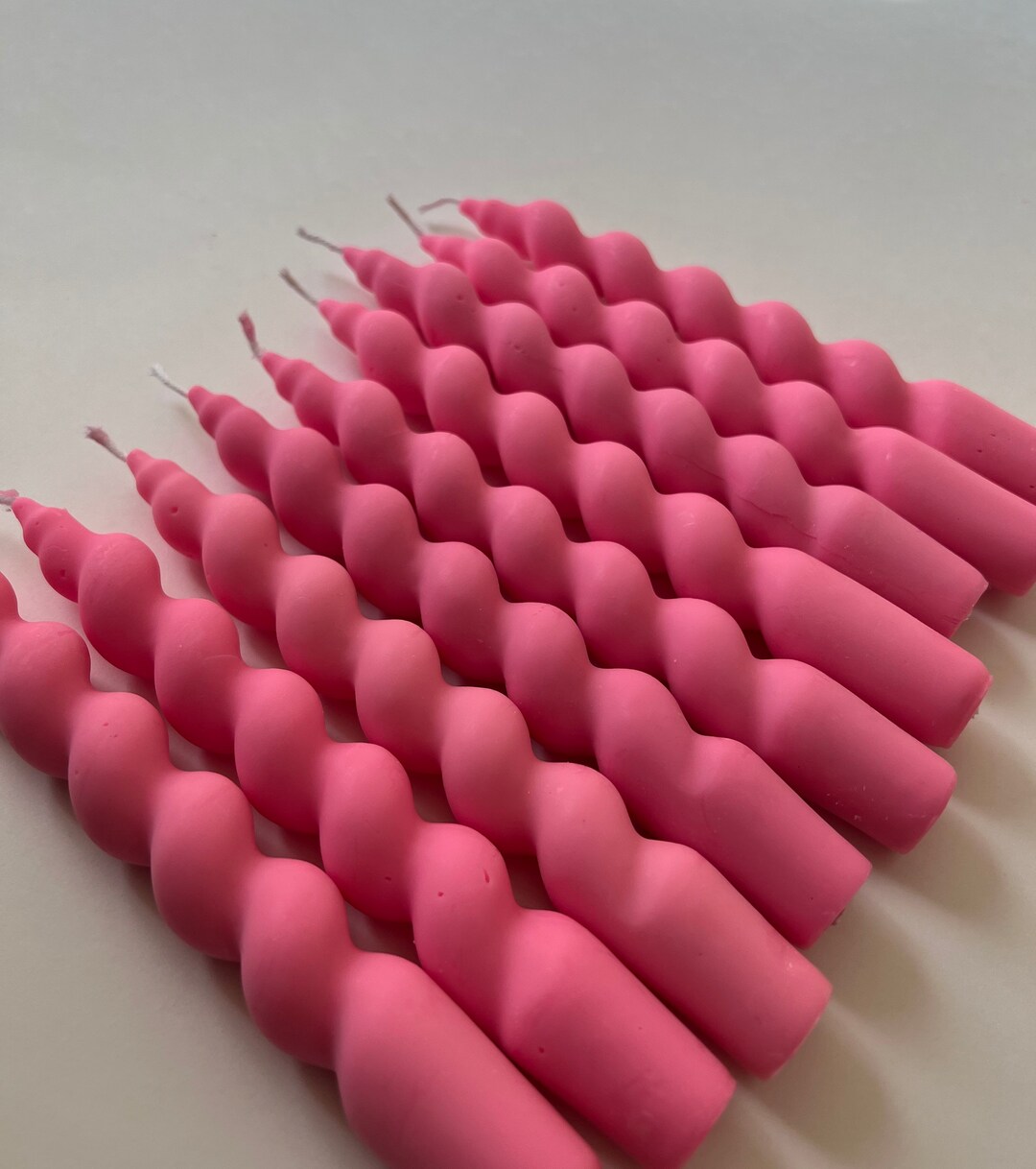 Twist Long Candle / Handmade Candle / Soy Candle / Taper Etsy