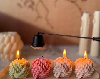 Set of 2 Yarn Ball Candle - Handmade Soy Wax Candle - Decorative Candle - Cozy Home Decor - Any Occasion Gift - Free Shipping