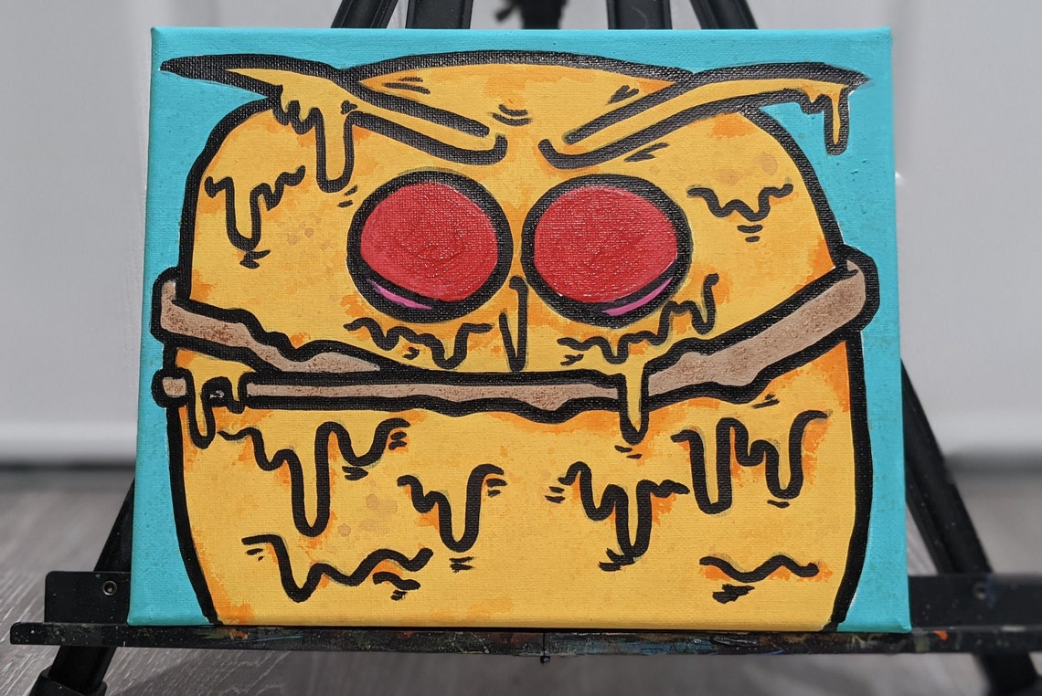 Pepperoni eyes Pizza Mothman. Inspired by fallout 76 Etsy