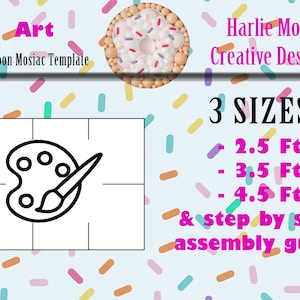 Paint | Art | Back to School | Balloons | PDF files + Instructions Step by Step