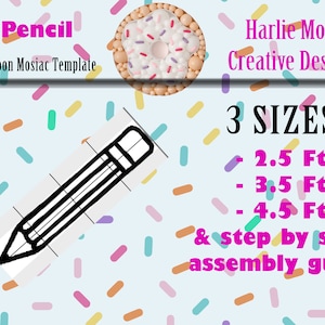 Pencil | Writing | Back to School | Balloons | PDF files + Instructions Step by Step