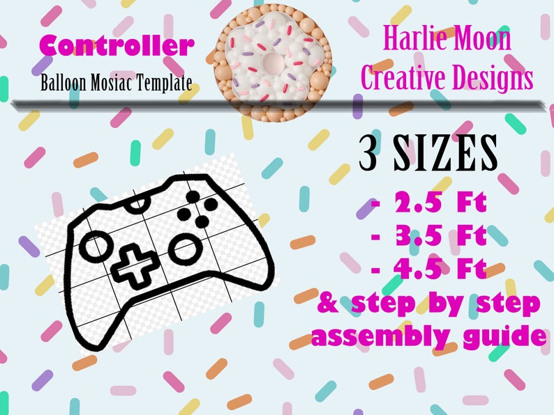 Xbox Gaming Controller Lets Play Balloons PDF files Instructions Step by Step