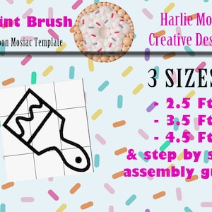 Paint Brush | Art Class | Back to School | Balloons | PDF files + Instructions Step by Step