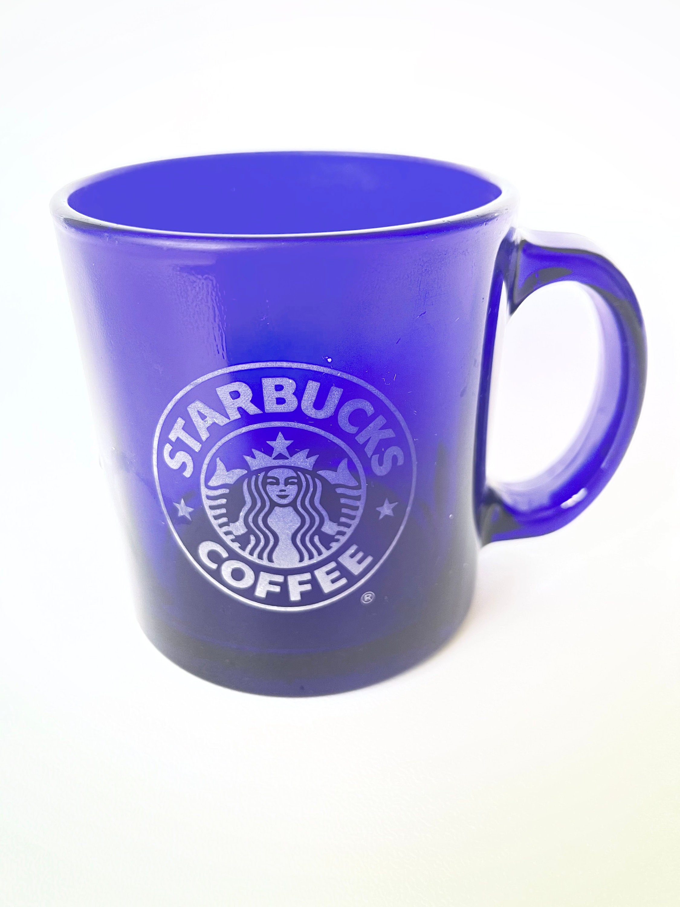 Starbucks Blue Glass Mug for sale Only 4 left at 70