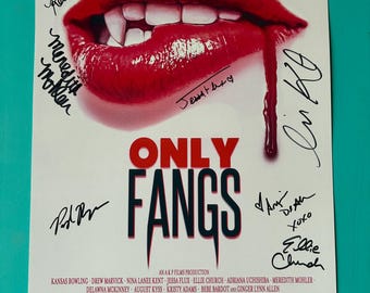 Onlyfangs cast and crew signed Poster!
