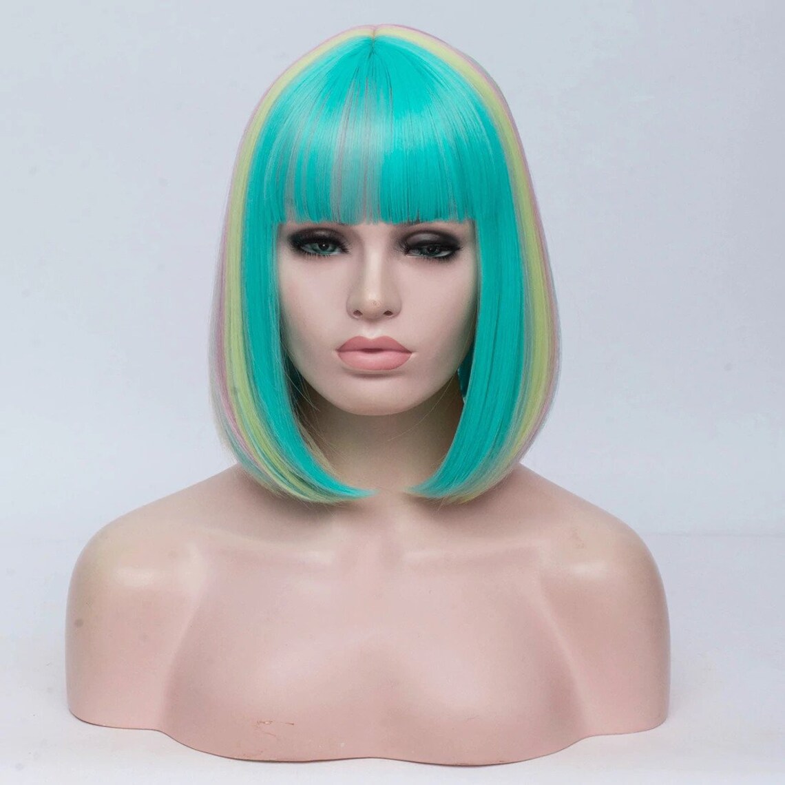 Colorful Pastel Bob Wig/ Pastel Color Wig/ Cosplay Wig/ Etsy
