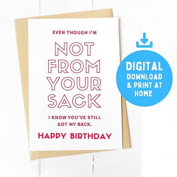DIGITAL Not From Your Sack, Still Got My Back Card- Happy  display picture 3