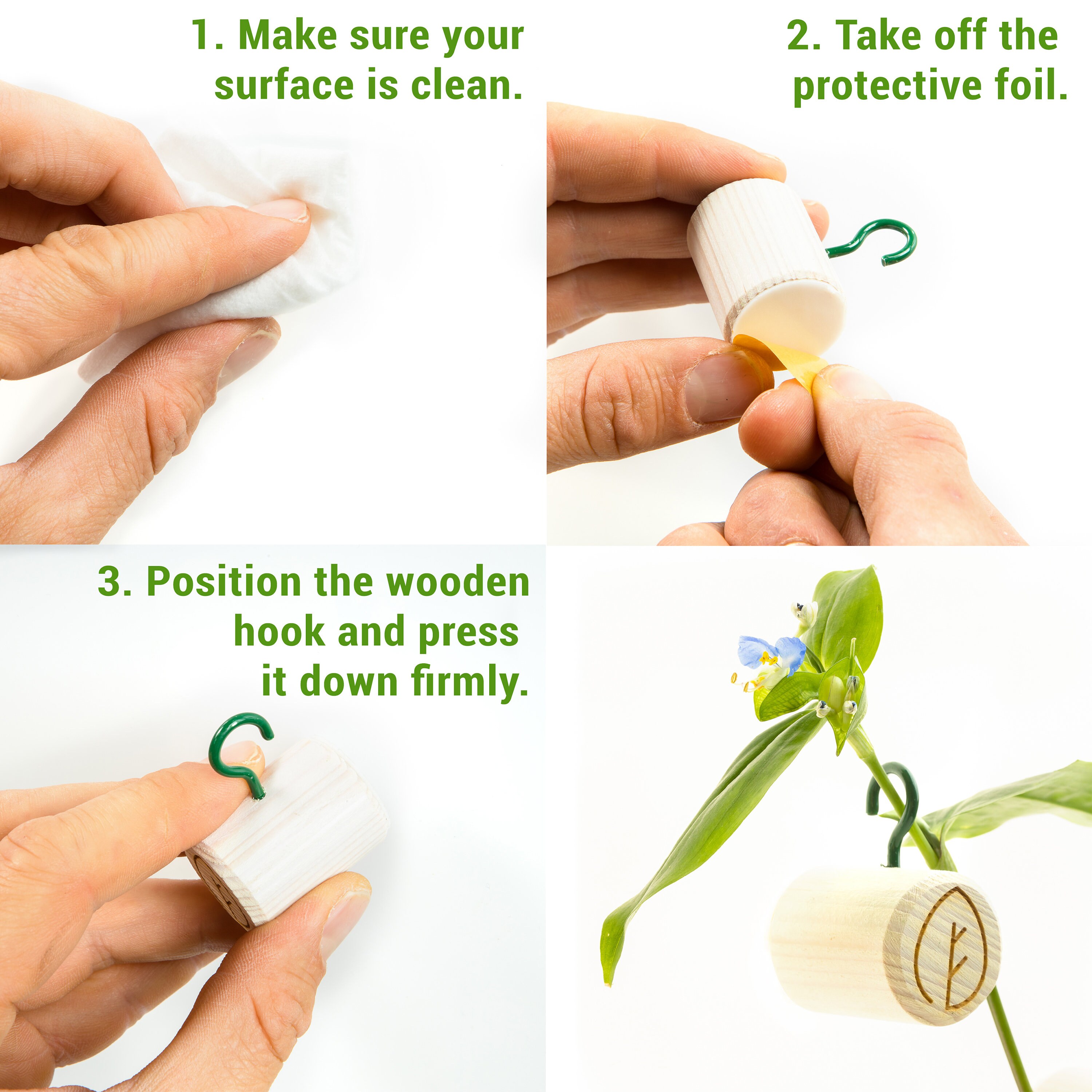 Climbing Plant Clips Climbing Plant Hooks Wooden Hooks Etsy