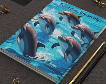 Dolphins Hardcover Journal/ Notebook