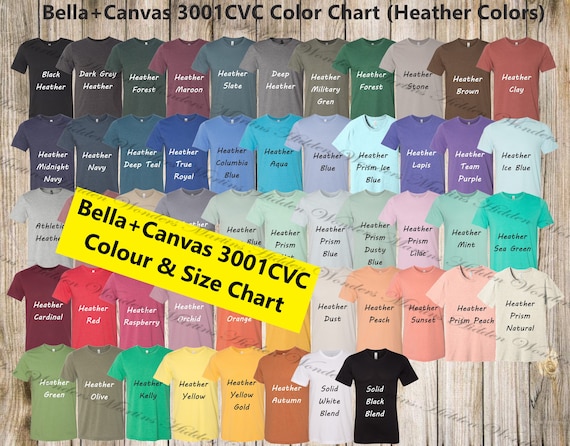 Bella Canvas Unisex Heather T-Shirt (3001CVC) – 4.2 Oz, CVC Blend, Color: Heather Canvas, Size 3XL