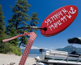 Boat Keychain - Glows and Floats! Custom, Personalized 2024 Father's Day Gift Idea.