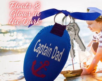 Personalized Floating Keychain Glows in the Dark; A Unique and Practical Idea for Father's Day. Customize or Use Your Own Logo