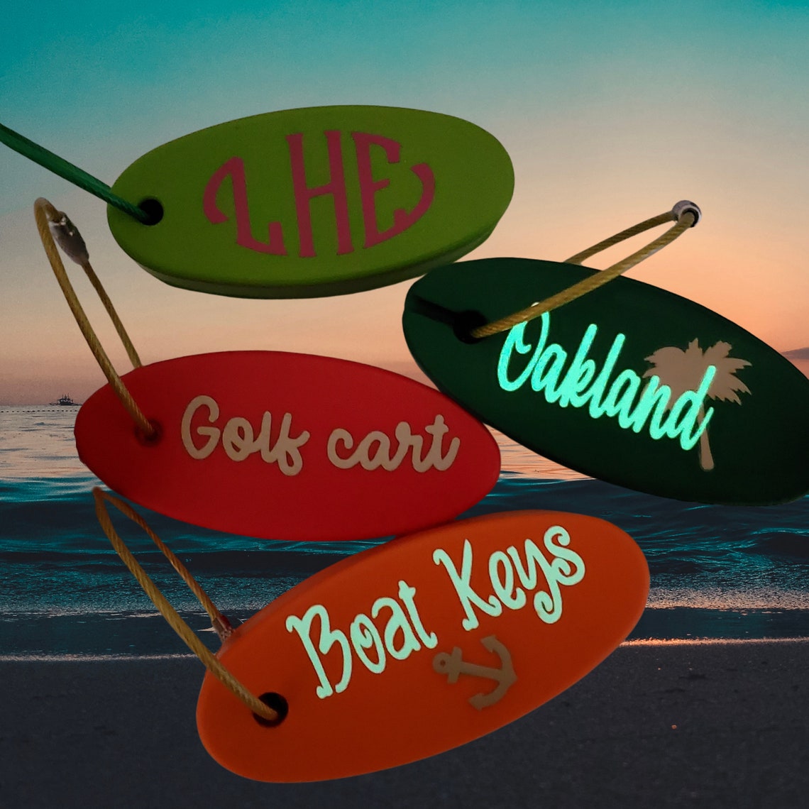 Personalized Floating Boat Keychain Pool Kayak Watersports Etsy