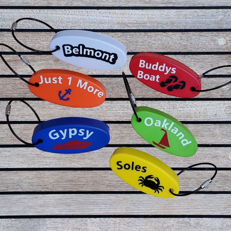 Personalized Floating Boat Keychain Pool Kayak Watersports Etsy