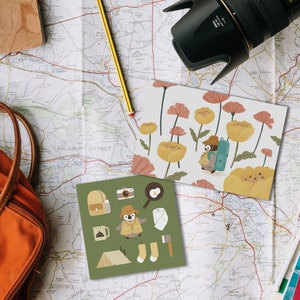 Postcard Set: Off to Great Places | Cute Penguin Illustration | Art Print